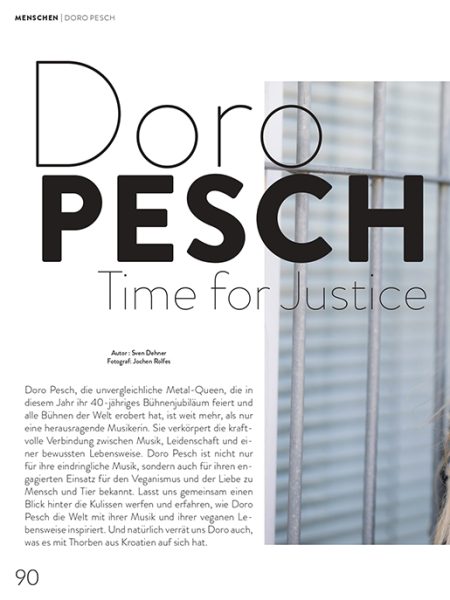 Doro Pesch im Welt Vegan Magazin